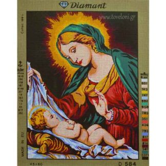 Κέντημα Παναγία Με Το Βρέφος 584