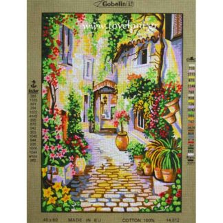 Κέντημα Σοκάκι Με Λουλούδια 14812