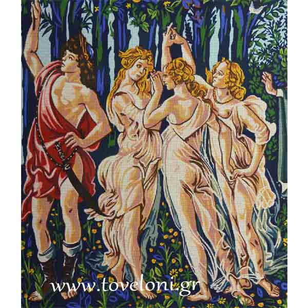 Κέντημα Η Άνοιξη Του Botticelli 12461 Κοντινό 1 Κέντημα Η Άνοιξη Του Botticelli 12461 Κοντινό 1