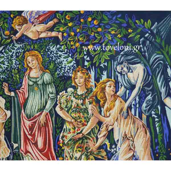 Κέντημα Η Άνοιξη Του Botticelli 12461 Κοντινό 2 Κέντημα Η Άνοιξη Του Botticelli 12461 Κοντινό 2